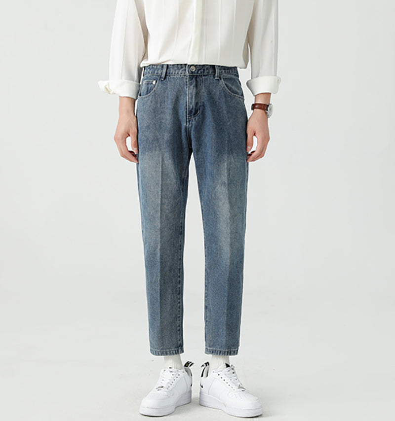 Men Light Fade Mid-Rise Stretchable Jeans