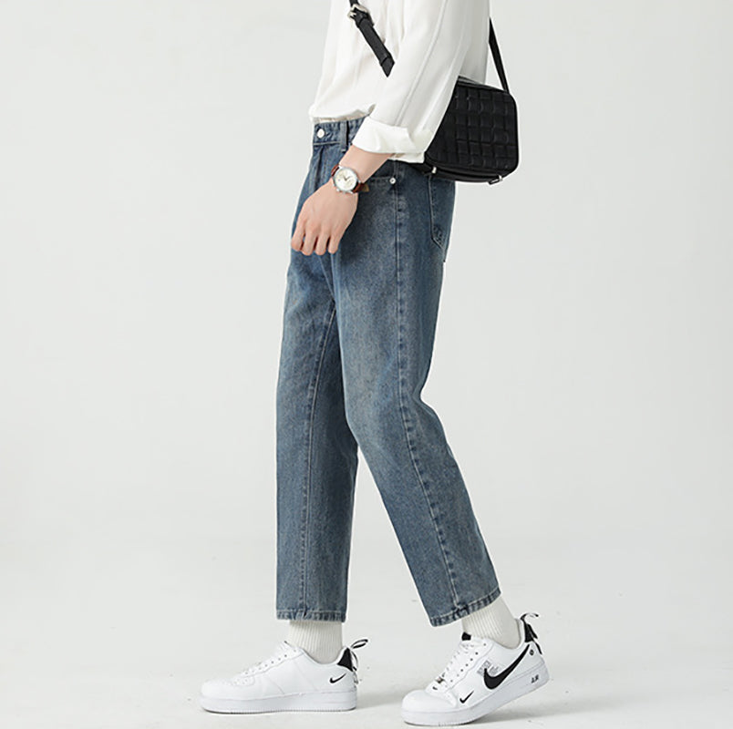 Men Light Fade Mid-Rise Stretchable Jeans