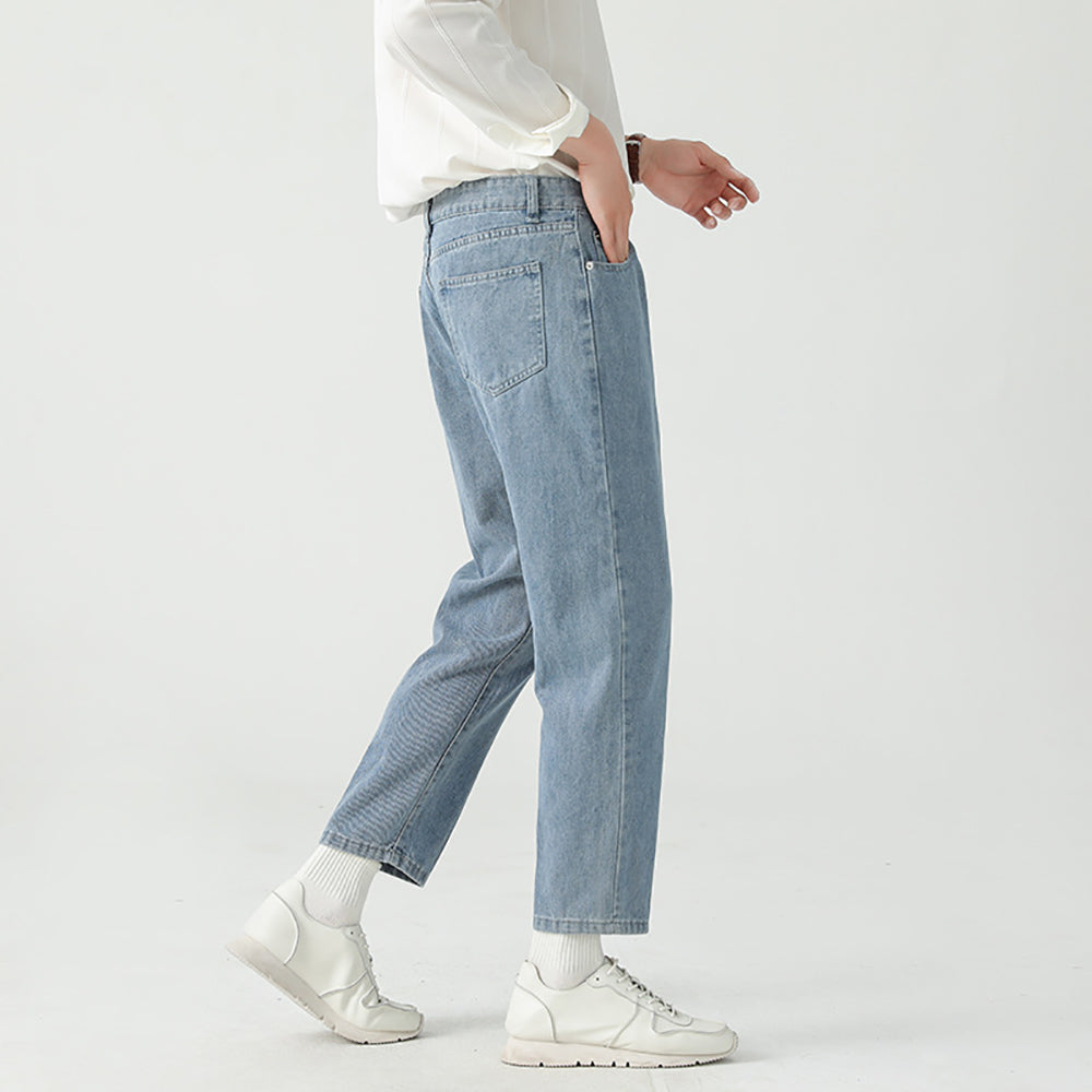 Men Regular Fit Mid-Rise Light Fade Jeans