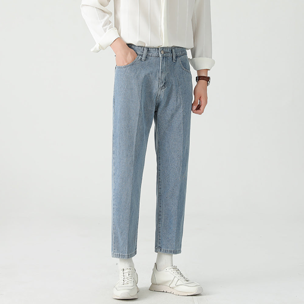 Men Regular Fit Mid-Rise Light Fade Jeans