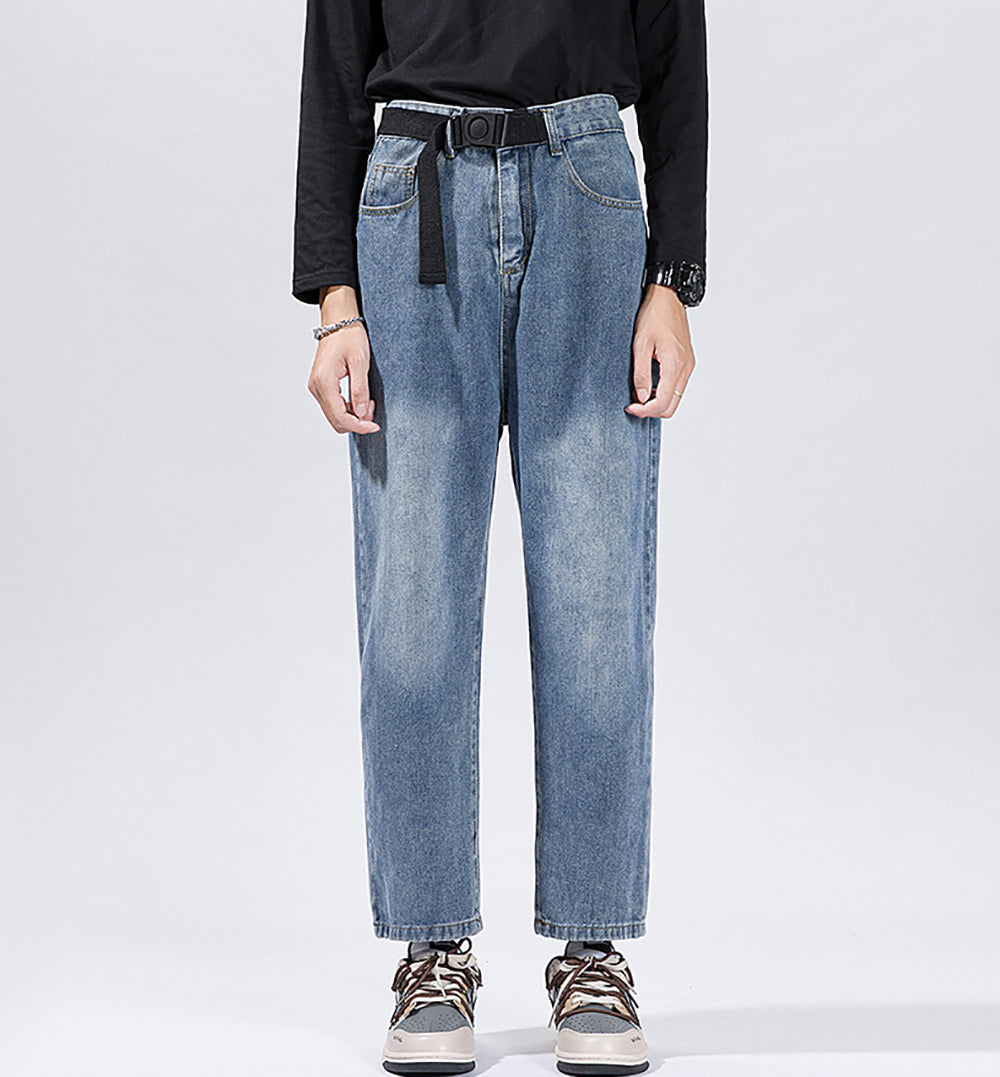 Men Light Fade Mid Rise Jeans