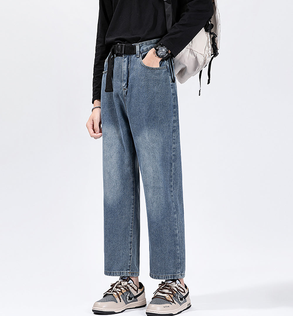 Men Light Fade Mid Rise Jeans