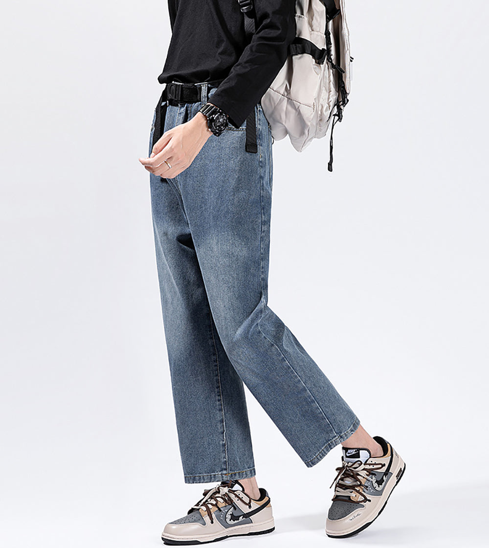 Men Light Fade Mid Rise Jeans