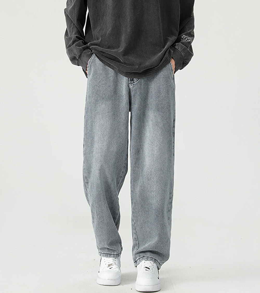 Men Straight Fit Light Fade Jeans
