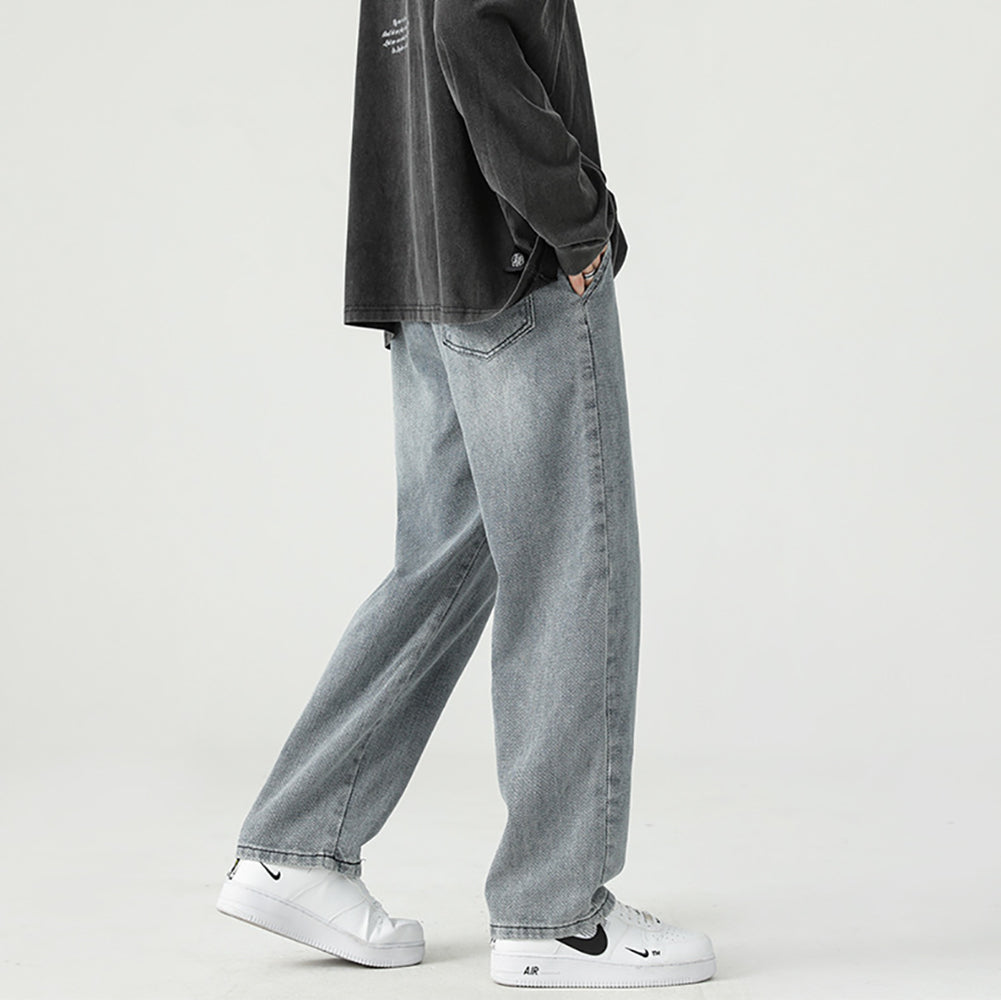 Men Straight Fit Light Fade Jeans