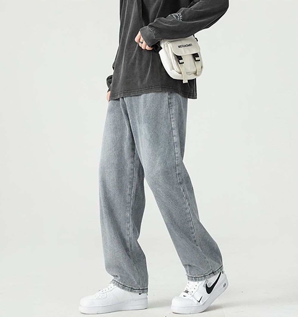 Men Straight Fit Light Fade Jeans