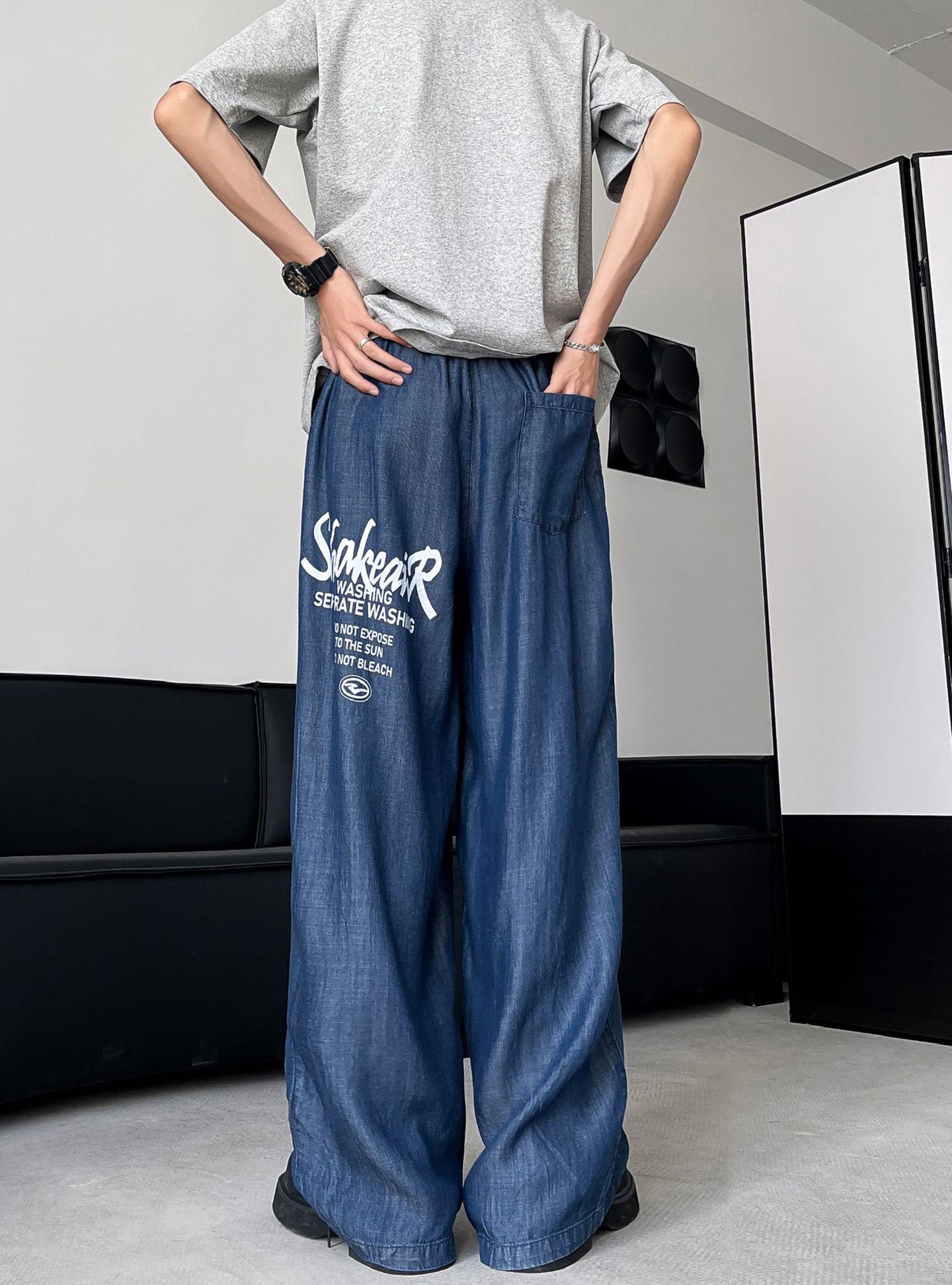 Men Wide Leg Jeans