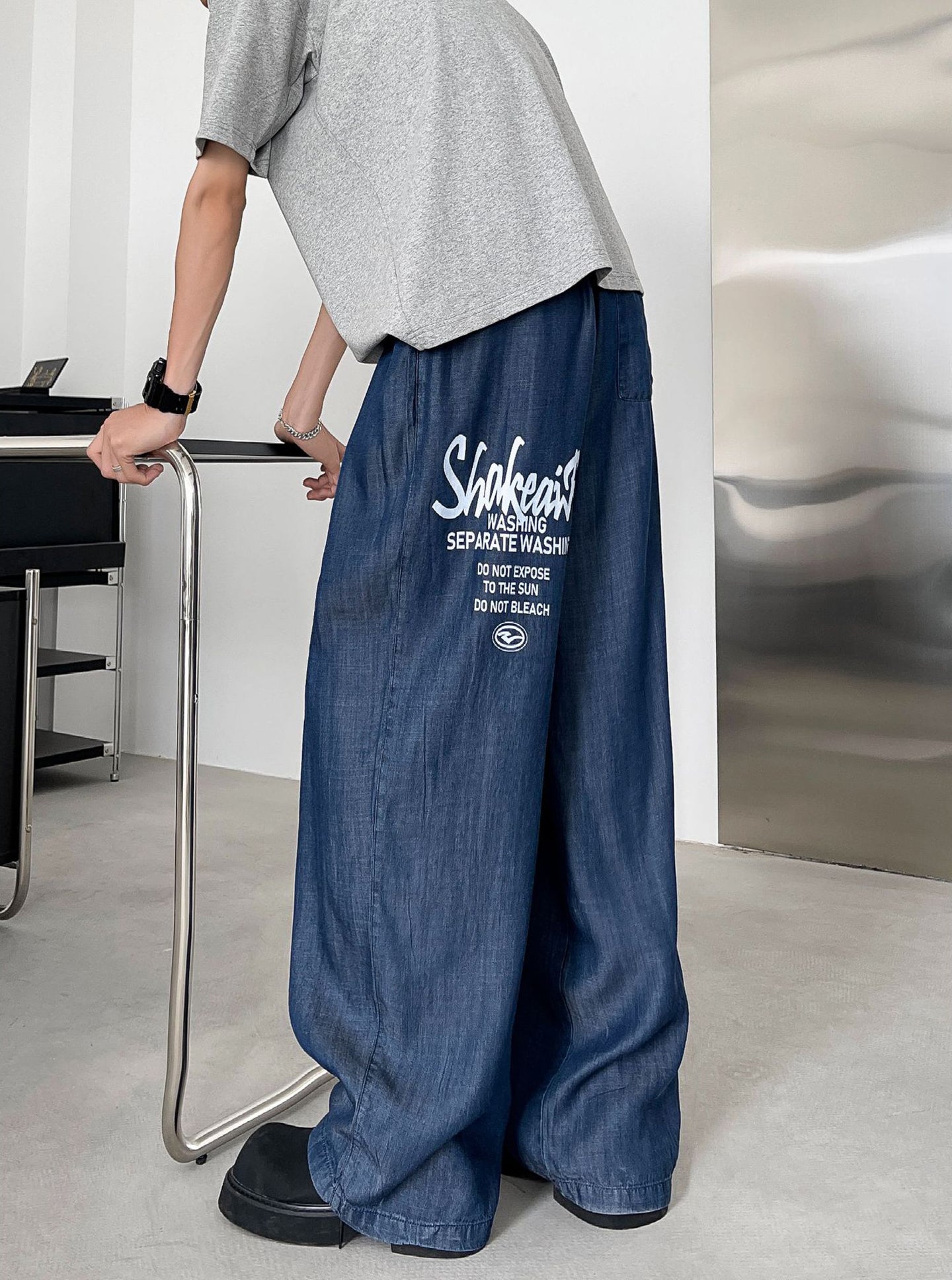 Men Wide Leg Jeans