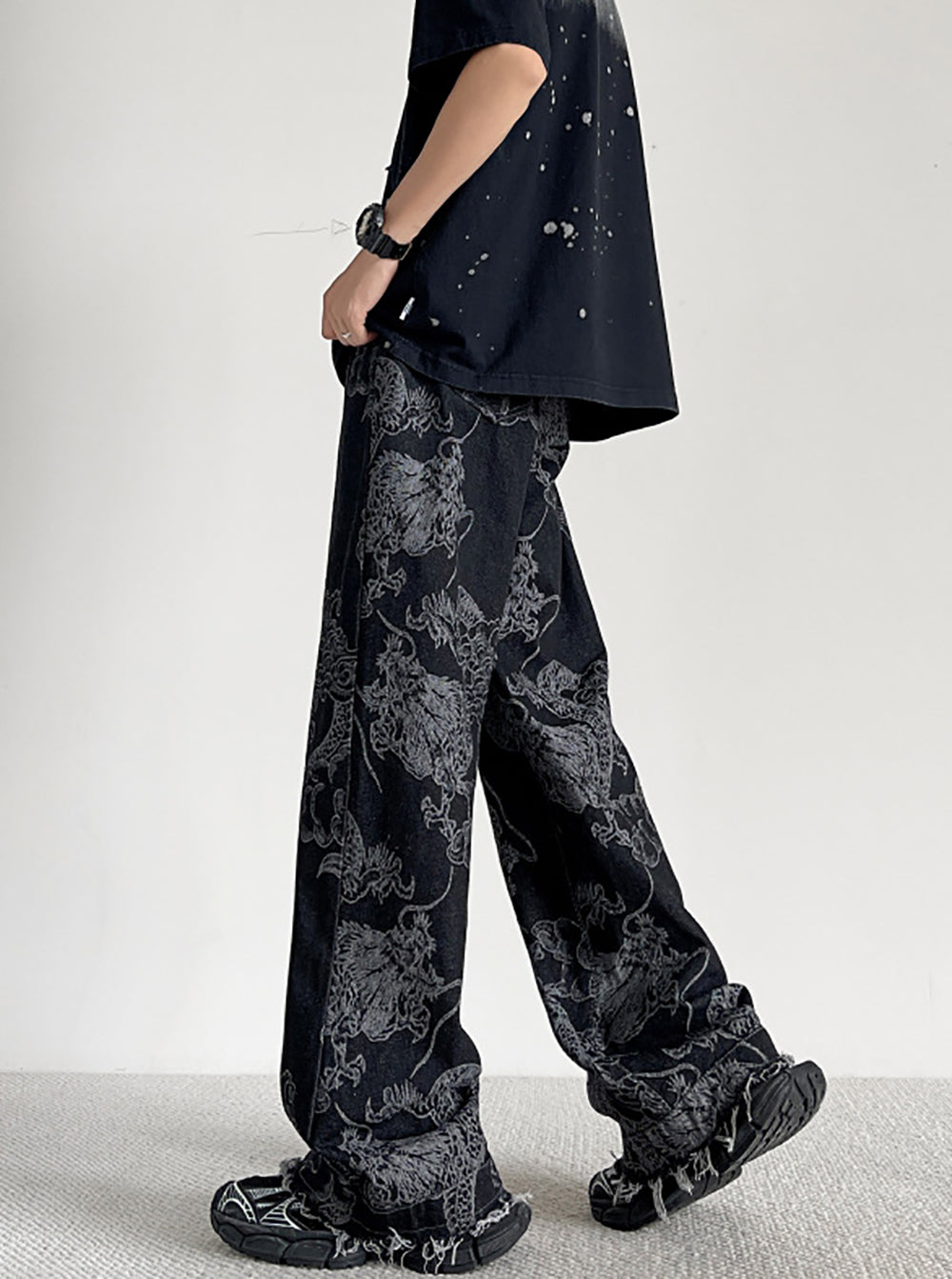 Men Wide Leg Jeans