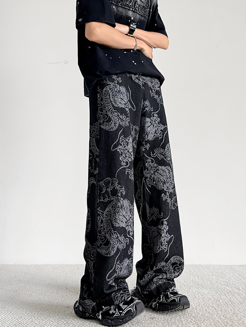 Men Wide Leg Jeans