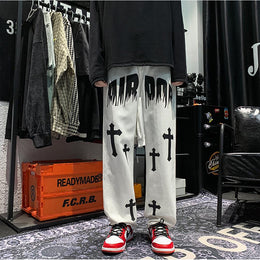 Men Straight Fit Light Fade Printed Jeans
