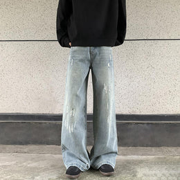 Men Mildly Distressed Light Fade Jeans