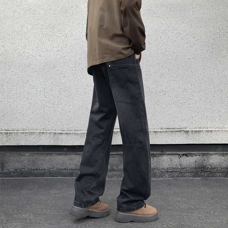 Mid-Rise Wide Leg Jeans