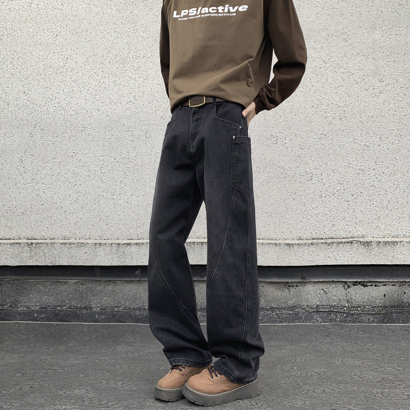 Mid-Rise Wide Leg Jeans