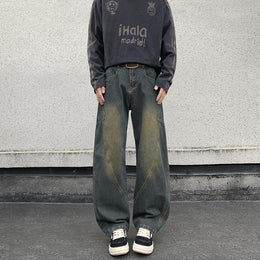 Mid-Rise Wide Leg Jeans