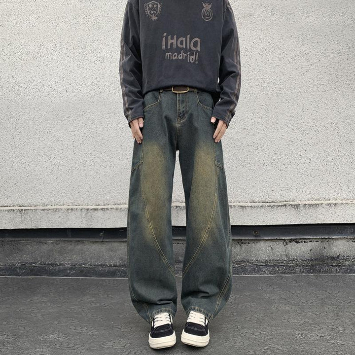 Mid-Rise Wide Leg Jeans