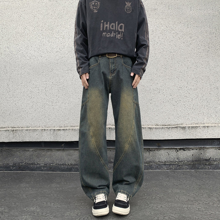 Mid-Rise Wide Leg Jeans