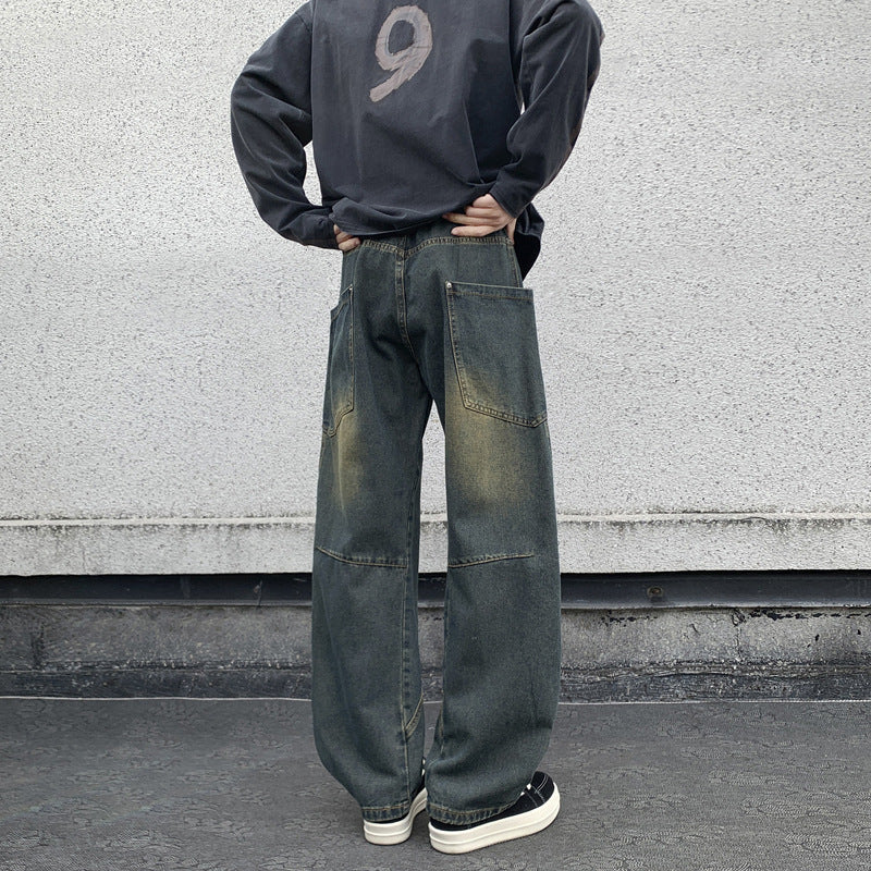 Mid-Rise Wide Leg Jeans