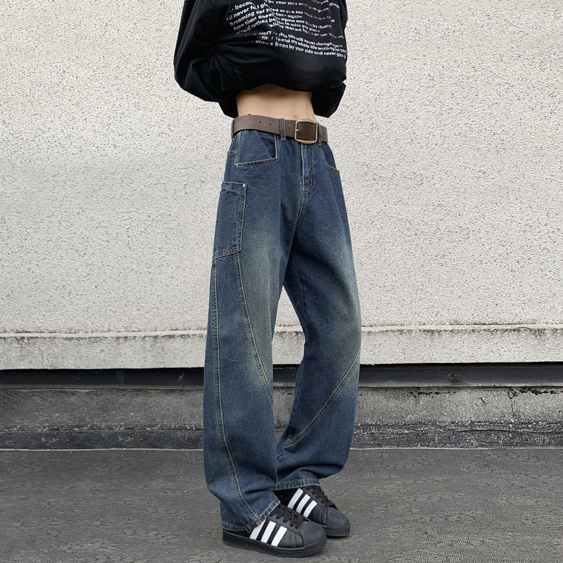 Mid-Rise Wide Leg Jeans