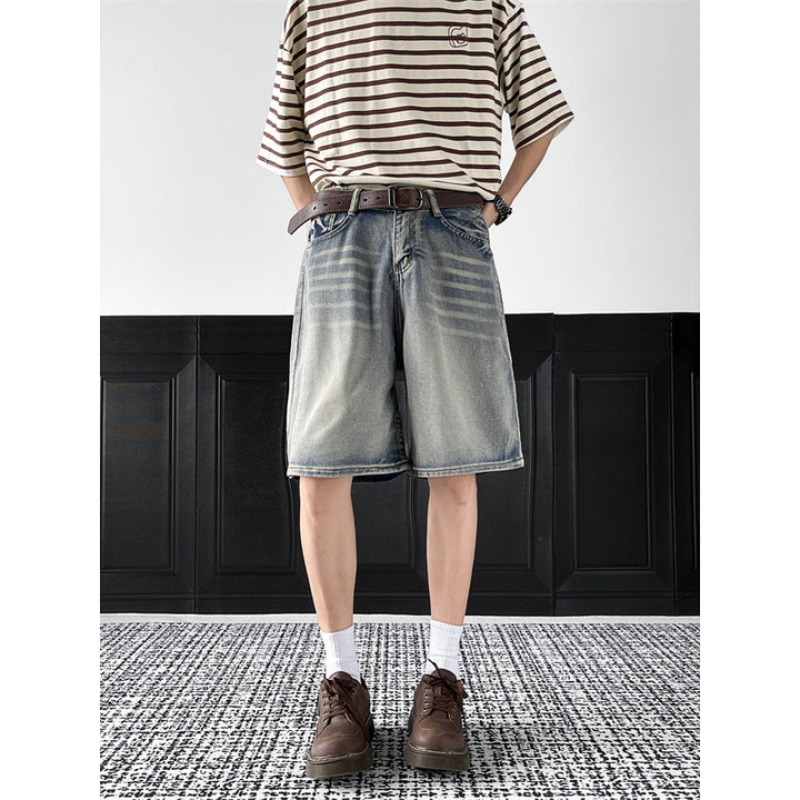 Men Mid-Rise Denim Shorts