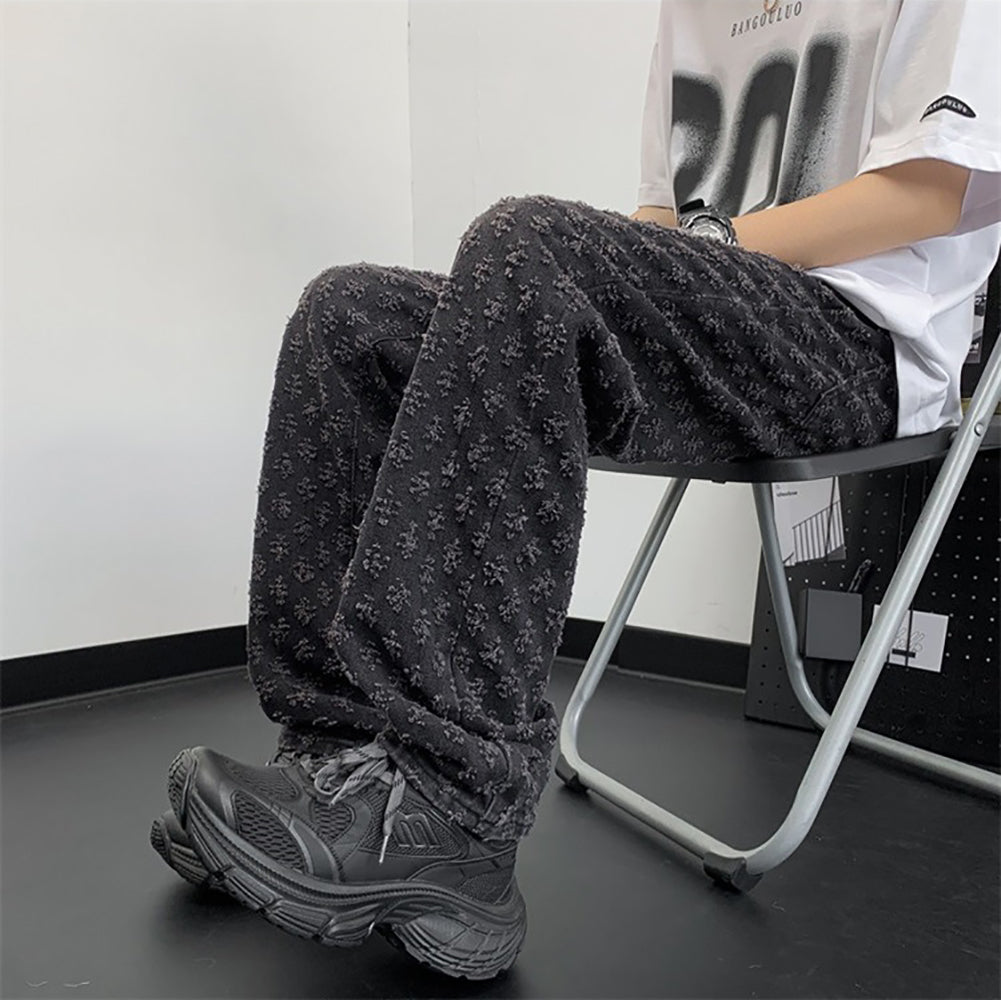Men Straight Fit Applique Jeans