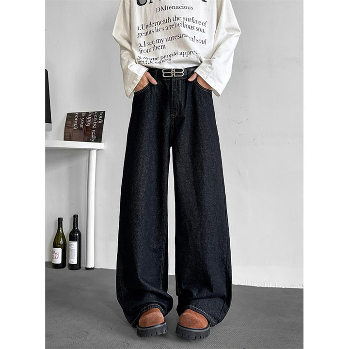 Mid-Rise Wide Leg Jeans