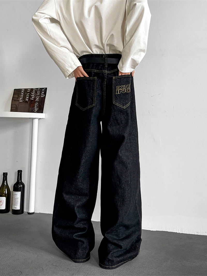 Mid-Rise Wide Leg Jeans