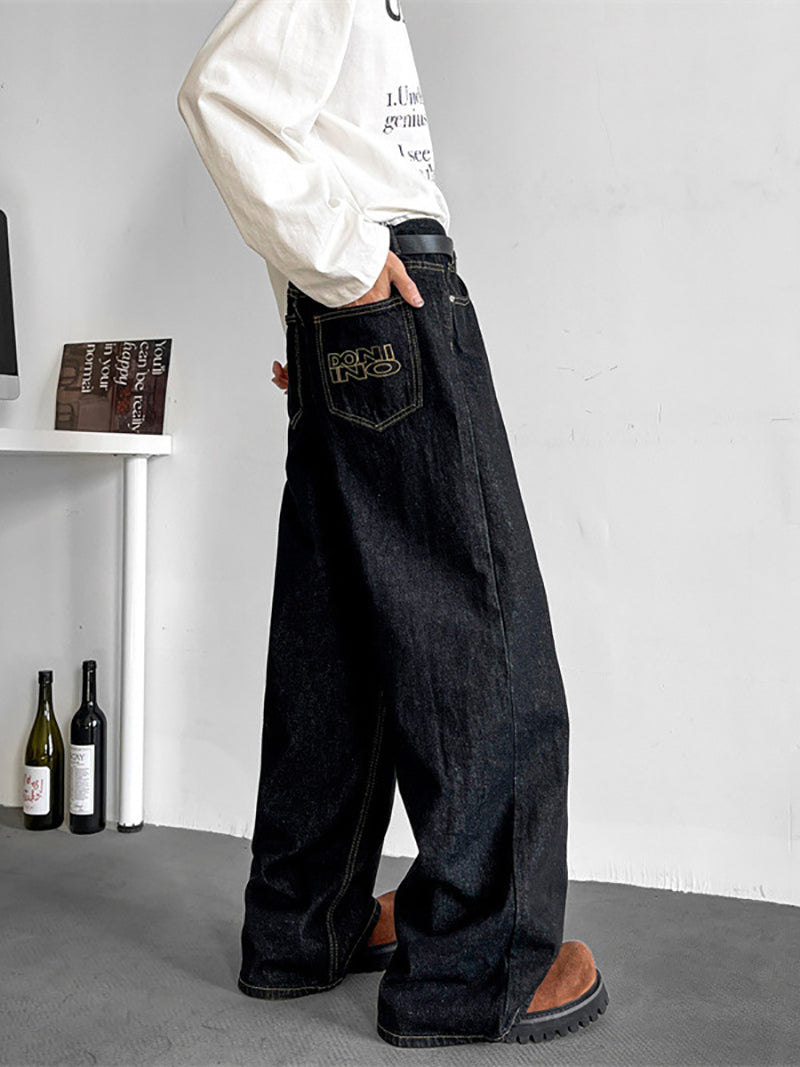 Mid-Rise Wide Leg Jeans