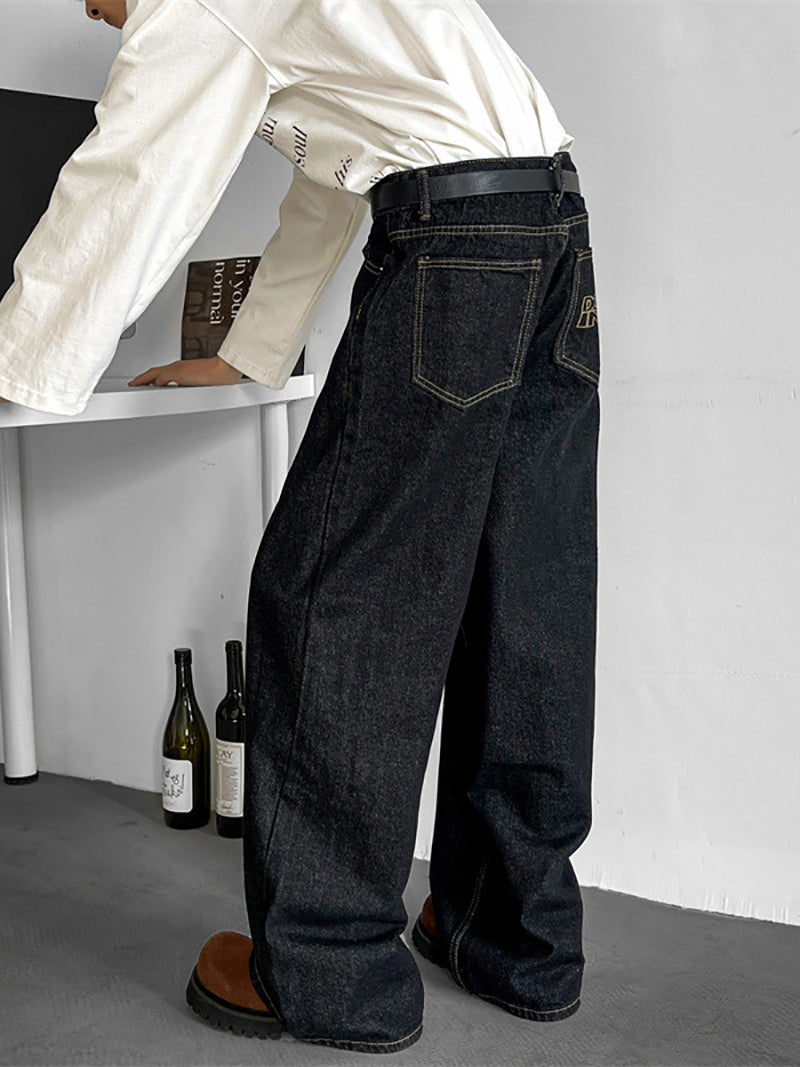 Mid-Rise Wide Leg Jeans