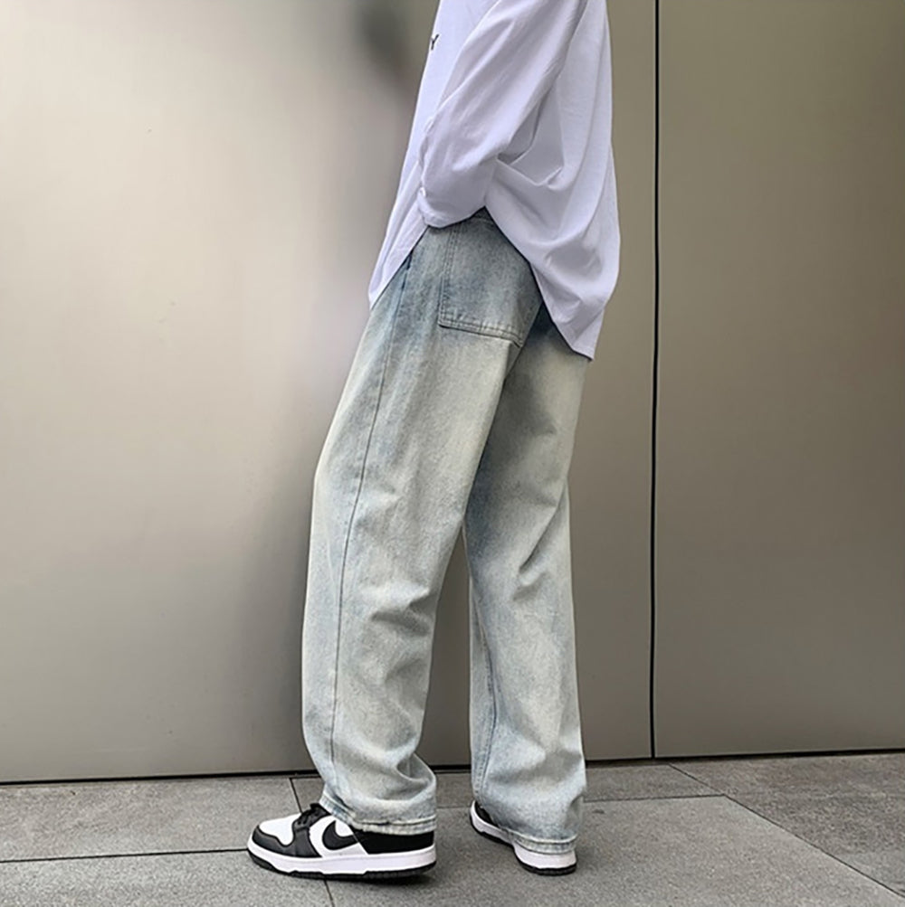 Men Relaxed Fit Heavy Fade Jeans
