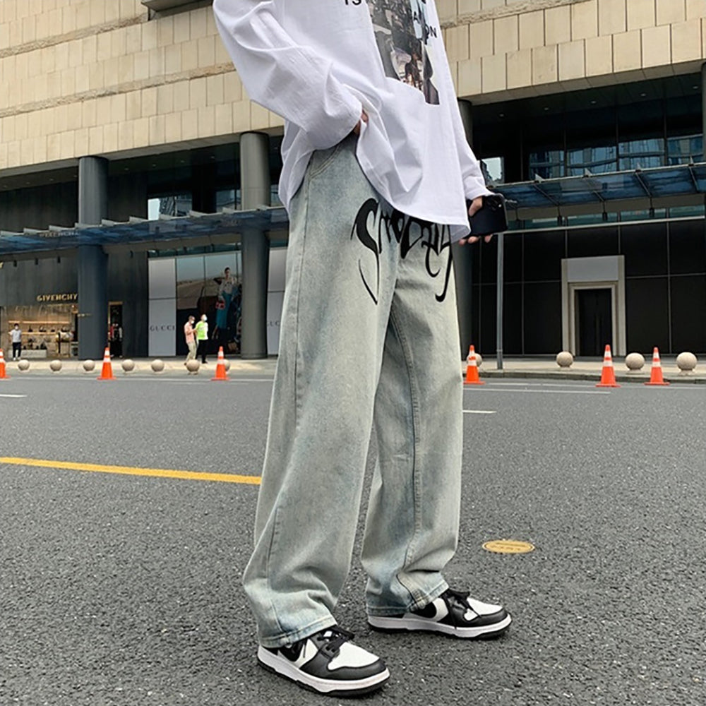 Men Relaxed Fit Heavy Fade Jeans
