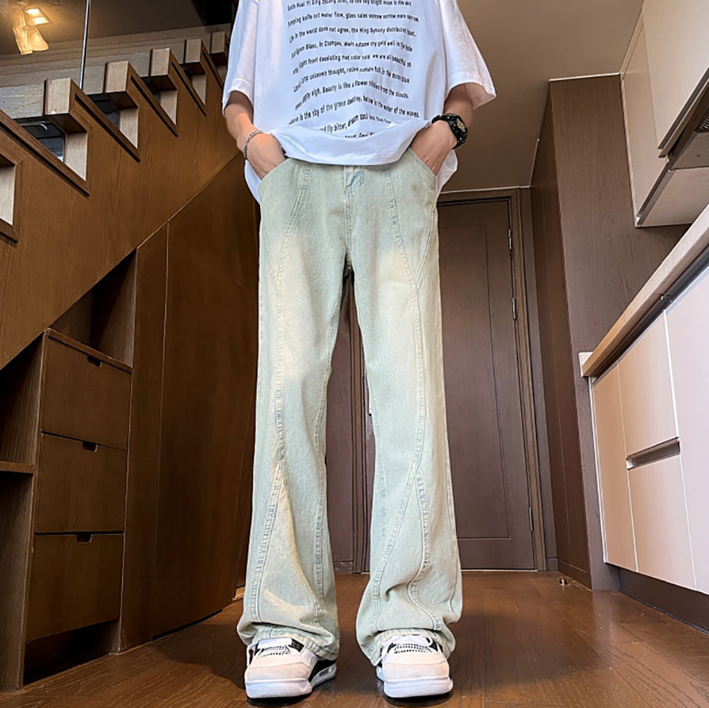 Men Straight Fit Light Fade Jeans