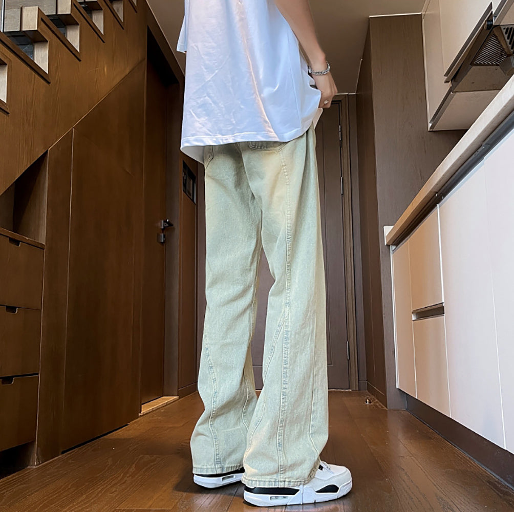 Men Straight Fit Light Fade Jeans