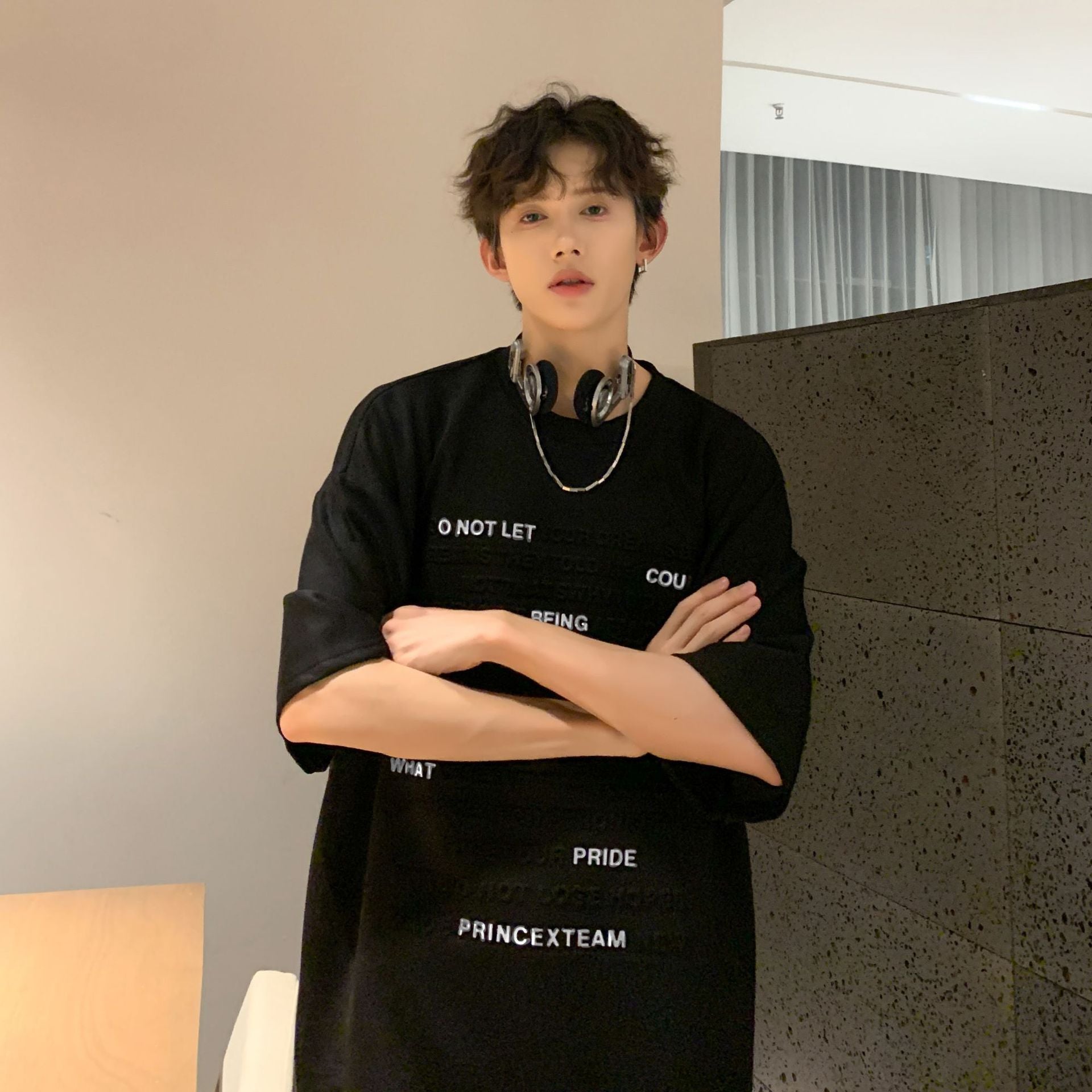 Men Solid Round Neck T-shirt