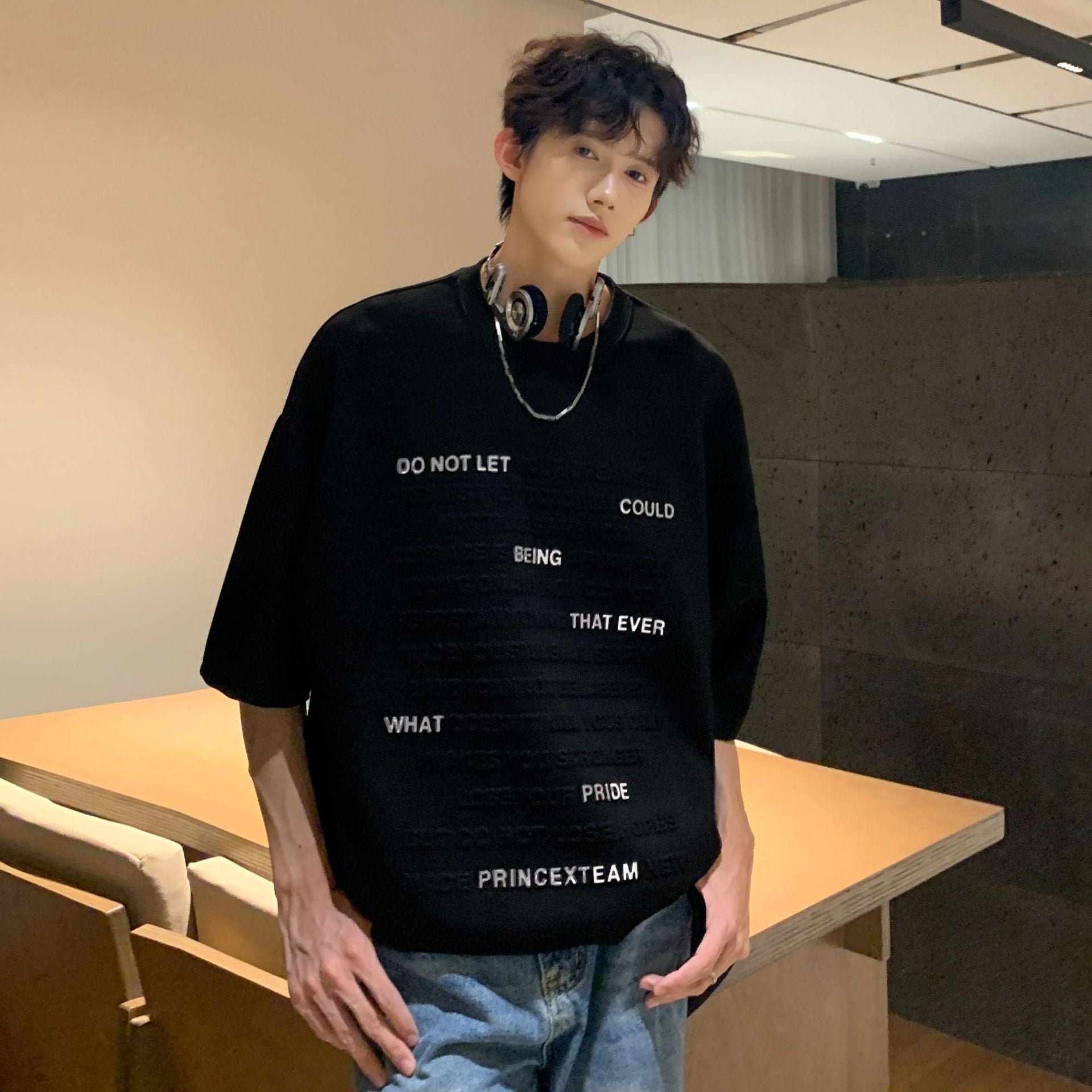 Men Solid Round Neck T-shirt