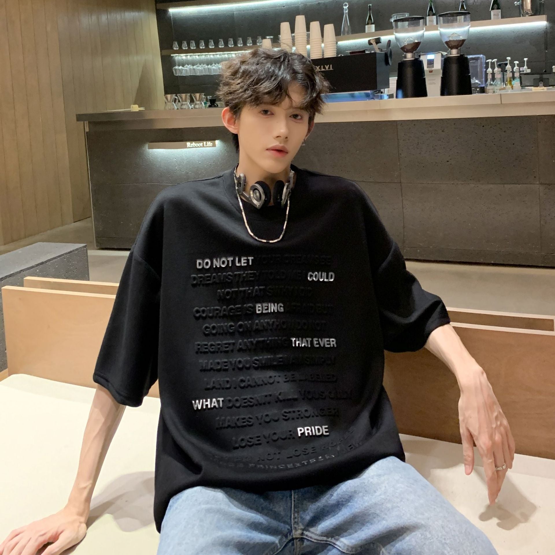 Men Solid Round Neck T-shirt