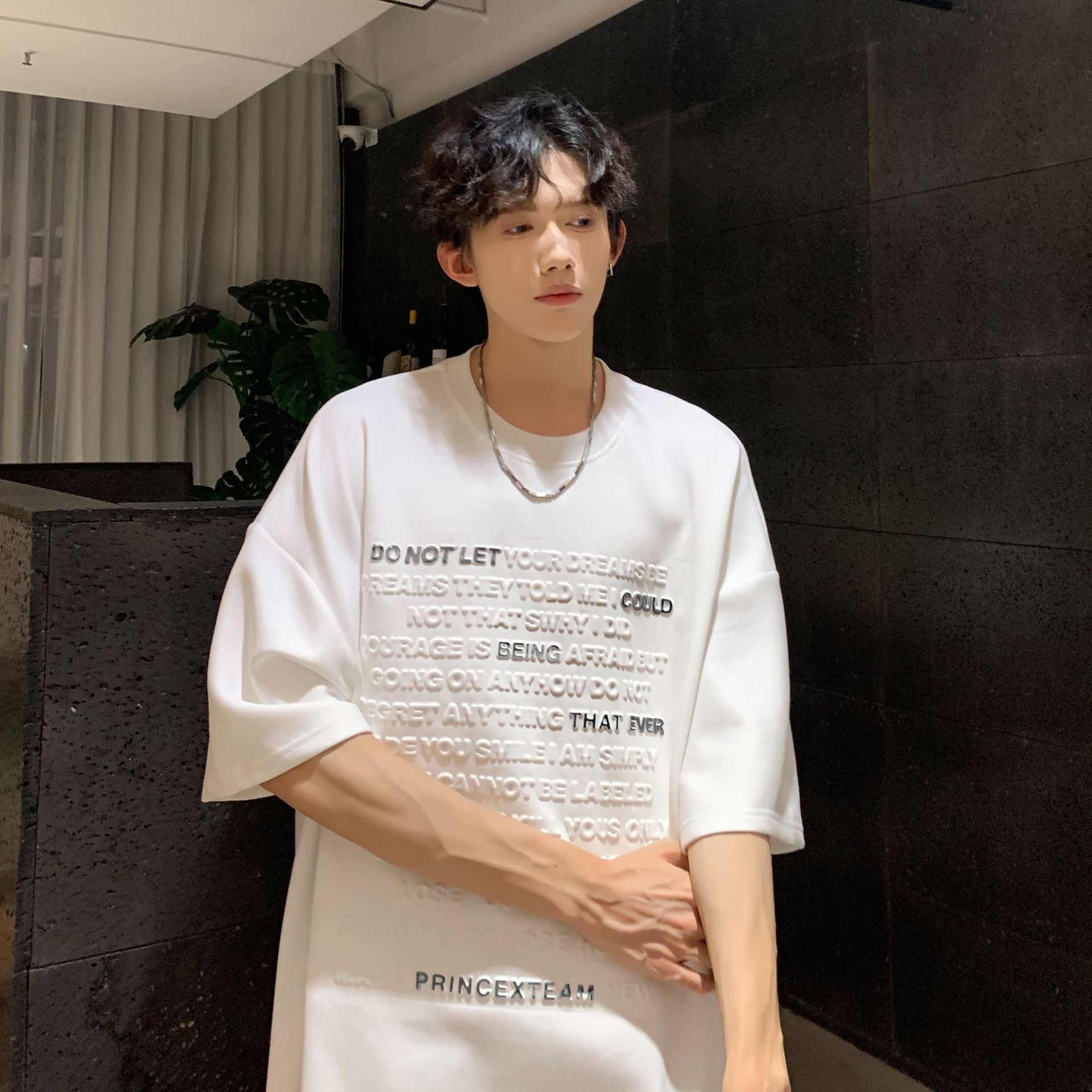 Men Solid Round Neck T-shirt