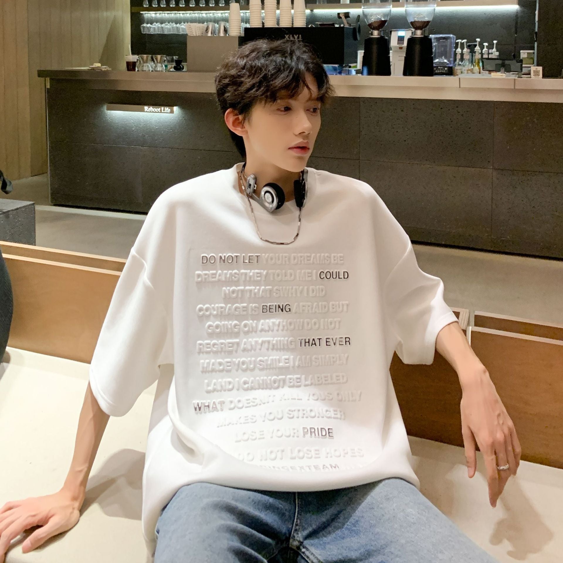 Men Solid Round Neck T-shirt