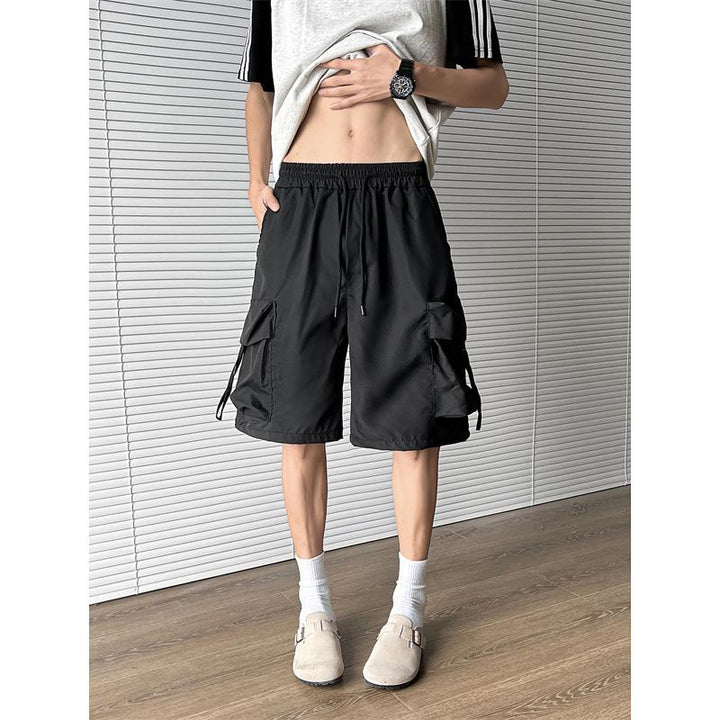 Men Solid Loose Fit Low-Rise Outdoor Chino Shorts