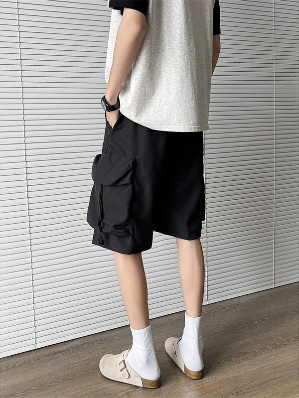 Men Solid Loose Fit Low-Rise Outdoor Chino Shorts