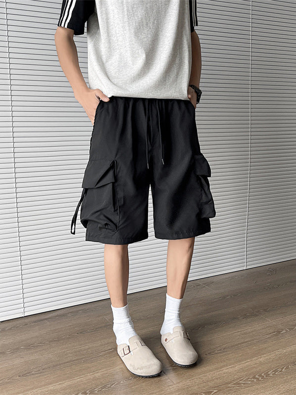 Men Solid Loose Fit Low-Rise Outdoor Chino Shorts