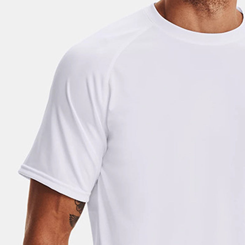 Men Solid Raw Edge T-shirt