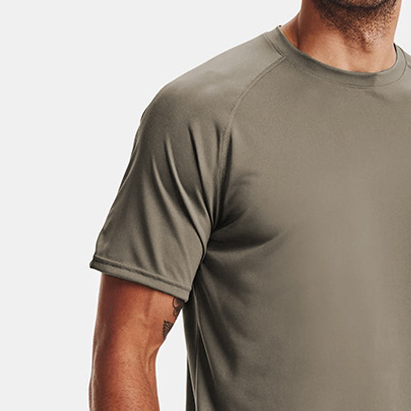 Men Solid Raw Edge Regular Fit T-shirt