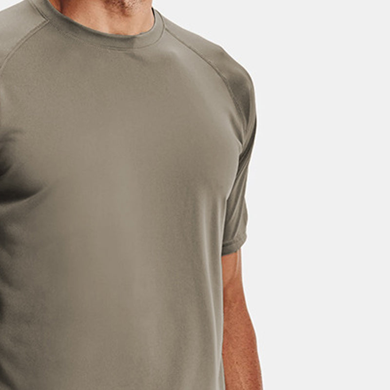 Men Solid Raw Edge Regular Fit T-shirt