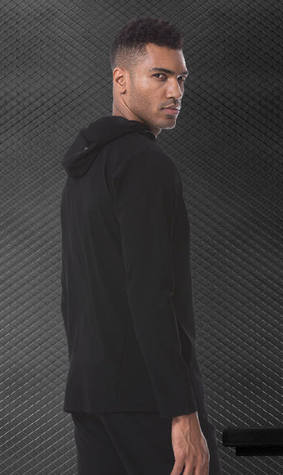 Hooded Neck Long Sleeves Shrug