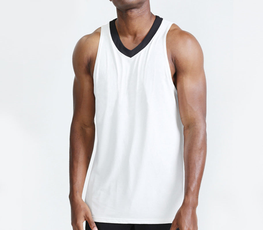 V-Neck Sleeveless Regular Fit Sports T-Shirt