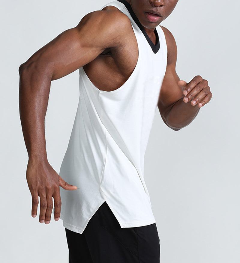 V-Neck Sleeveless Regular Fit Sports T-Shirt