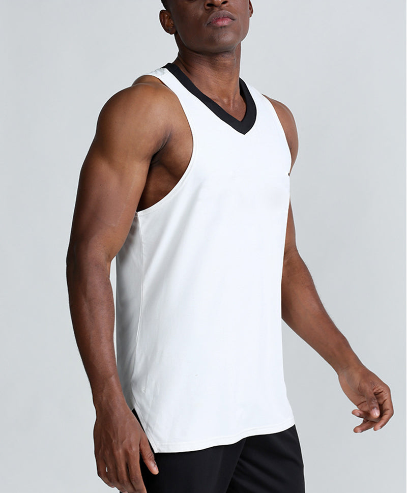 V-Neck Sleeveless Regular Fit Sports T-Shirt