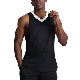 V-Neck Sleeveless Regular Fit Sports T-shirt