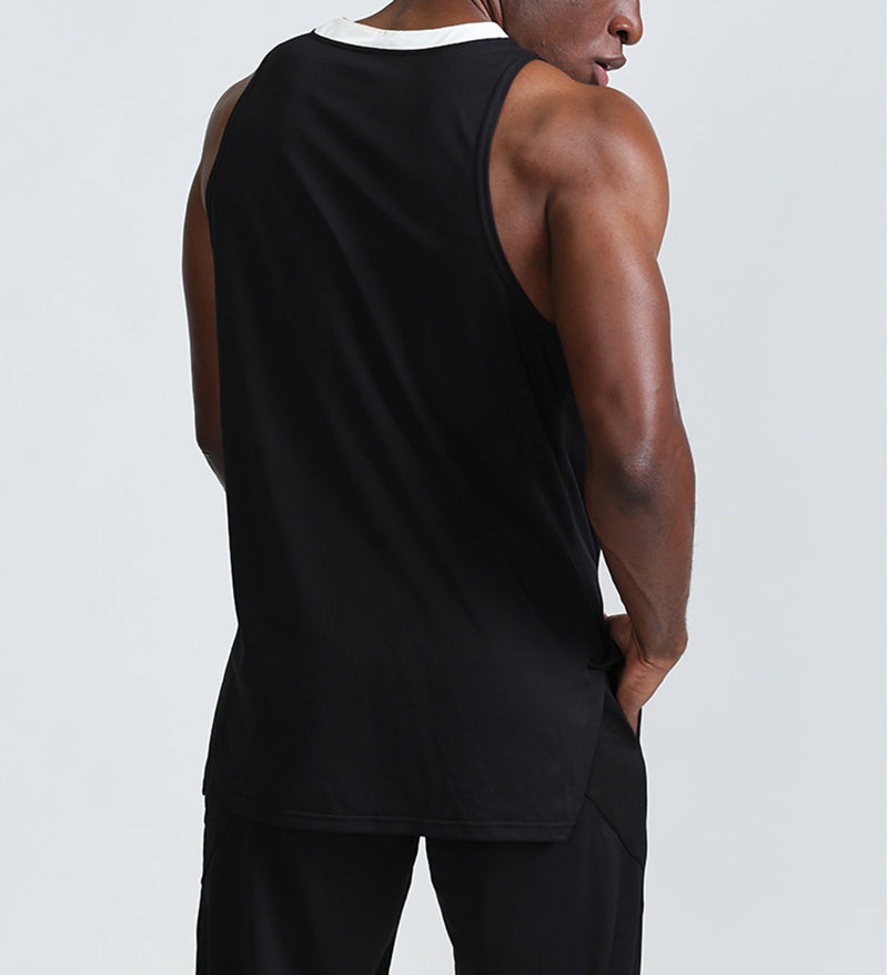 V-Neck Sleeveless Regular Fit Sports T-shirt